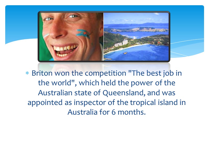 Briton won the competition 